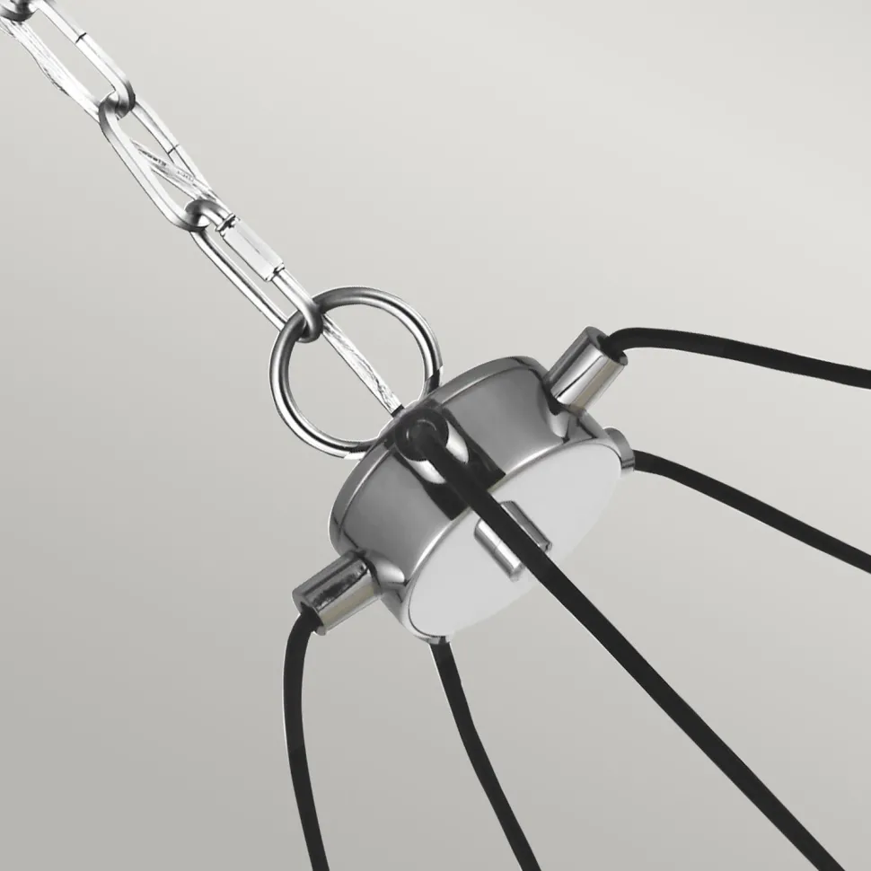 Hängelampe Metall Glas rund Ø 72,7 cm H: max. 232,4 cm