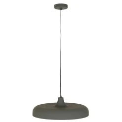 Hängelampe Metall Grau L:50 cm rund E27 Modernes Design