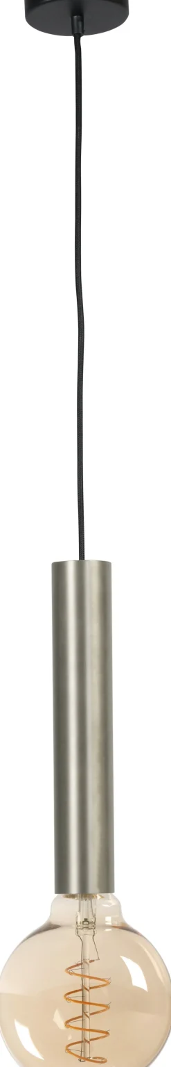 Hängelampe Metall in Nickel Schwarz für E27 ESJA