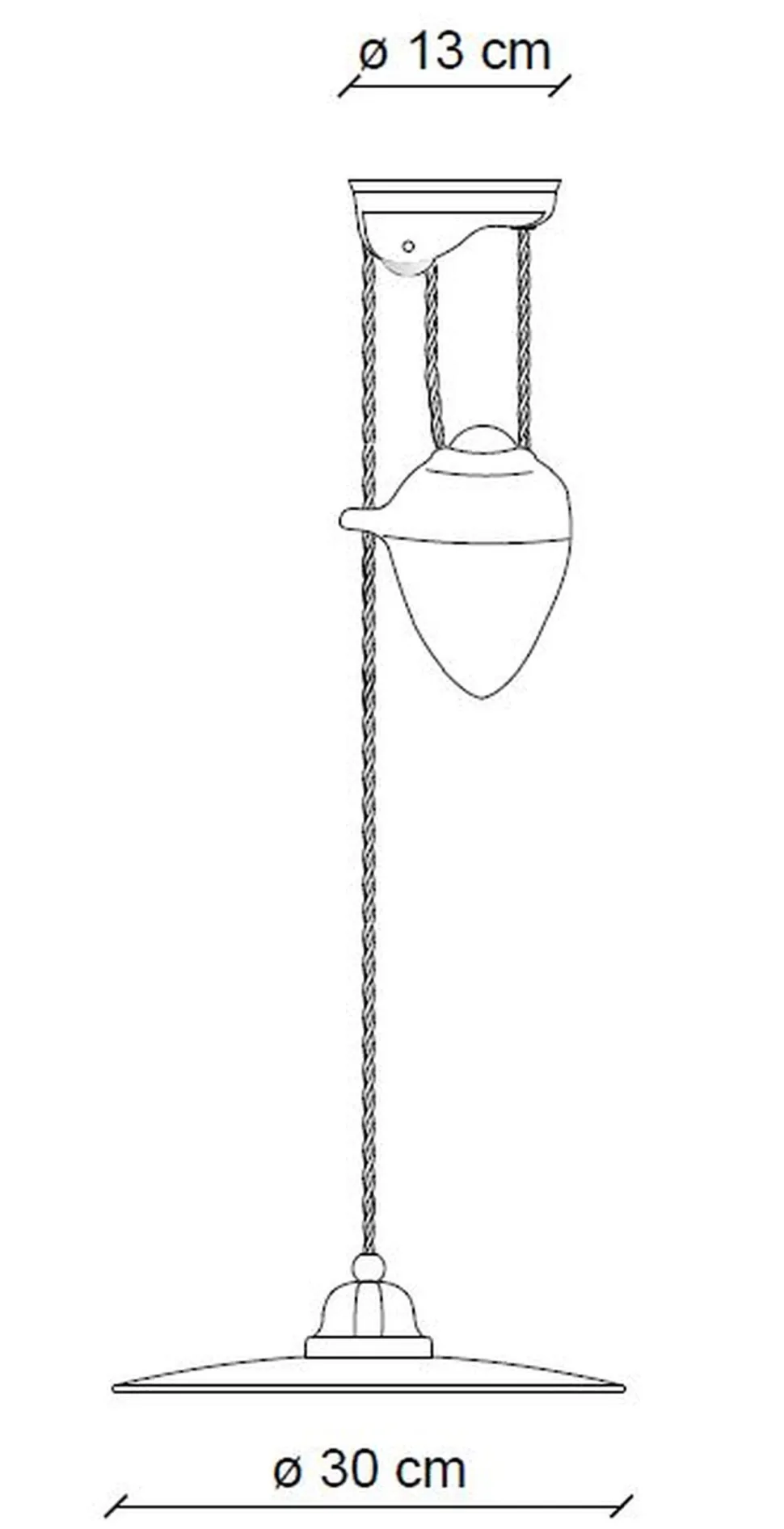 Hängelampe Metall Keramik E27 verstellbar Weiß Schwarz