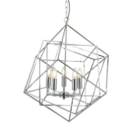 Hängelampe Metall Modern 5-flammig E14 Chrom