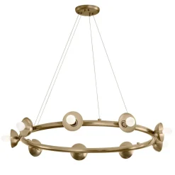 Hängelampe Metall rund D: 87,6 cm H: max. 185,5 cm E14