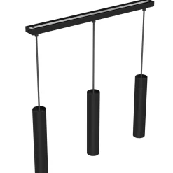 Hängelampe Metall Schwarz Modern 3-flammig GU10 VISHAL