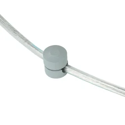 Hängelampe mit Stecker Kabel 5,5 m lang Grau flexibel