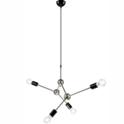 Hängelampe Pendelleuchte Edelstahl Metall Esszimmer