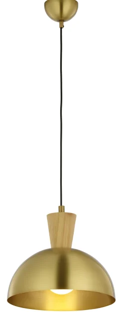 Hängelampe Retro in Messing dekorativ E27 wohnlich