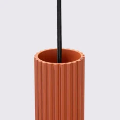 Hängelampe Rot 2-flammig B: 30 cm schmal H: max. 90 cm GU10