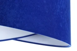 Hängelampe rund Ø 50 cm E27 Weiß Kobaltblau rund