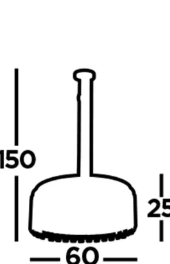Hängelampe rund Ø 60 cm Kristall Glas Metall 5x E14