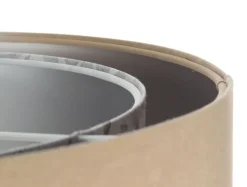 Hängelampe rund Ø 50 cm Stoff Velours Optik E27 wohnlich