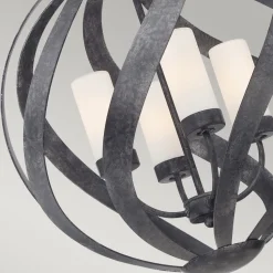 Hängelampe rund Ø50 cm 4x E14 Outdoor Terrasse