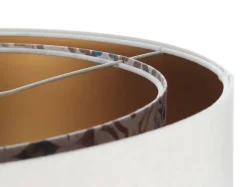 Hängelampe rund D: 50 cm E27 Stoff Velours Optik KARIM