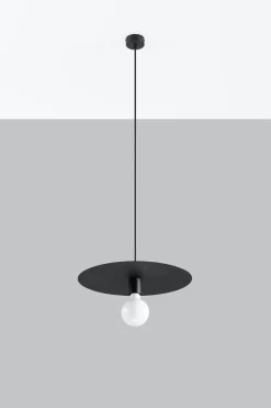 Hängelampe rund Schwarz Metall Ø 40 cm Modern E27