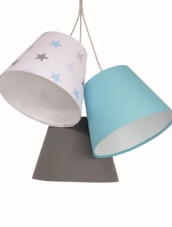 Hängelampe SAMY Weiß Türkis Grau Kinder Mädchen