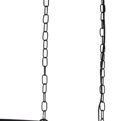 Hängelampe Schwarz 91 cm lang 4x E27 Metall Mesh