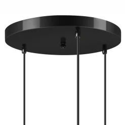 Hängelampe Schwarz Braungold Ø 50 cm Metall cm verstellbar