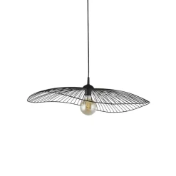 Hängelampe Schwarz E27 Ø 53 cm Metall Retro Design CARINA