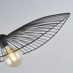 Hängelampe Schwarz E27 Ø 53 cm Metall Retro Design CARINA