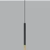 Hängelampe Schwarz Gold Ø 2,5 cm schmal Metall Zylinder