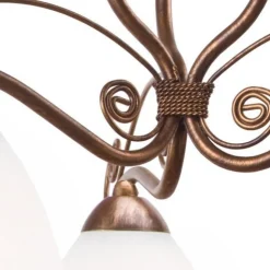 Hängelampe Shabby Braun Esstisch Jugendstil 3-flmg