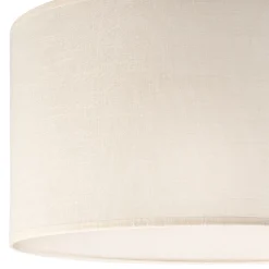 Hängelampe Stoff Weiß Creme Ø 35 cm Modern verstellbar E27