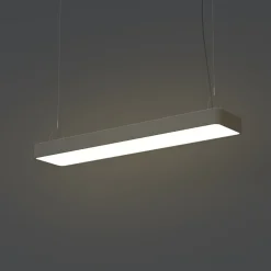 Hängelampe warmweiß T8 LED 3000 K 2300 lm Aluminium B: 93,5 cm