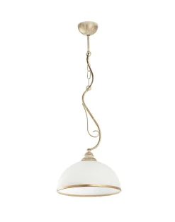 Hängelampe Weiß Glas Ø30cm Esstisch Wohnzimmer