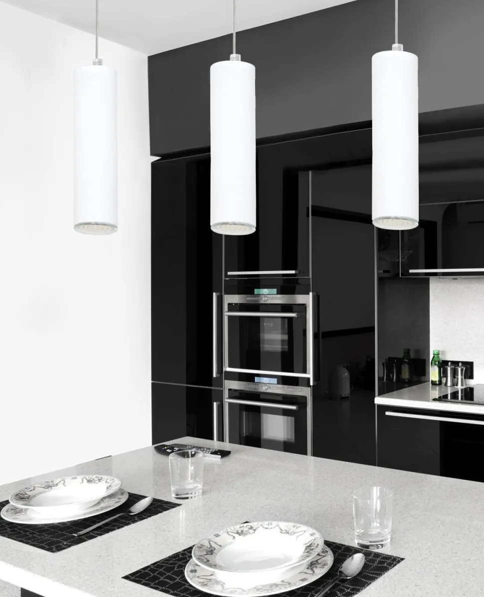 Hängelampe Weiß GU10 Metall Esszimmer Küche