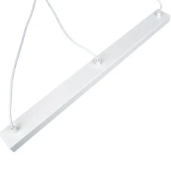 Hängelampe Weiß Metall Holz 3 flammig