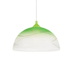 Hängeleuchte ADANIA Grün Retro rund Wohnzimmer