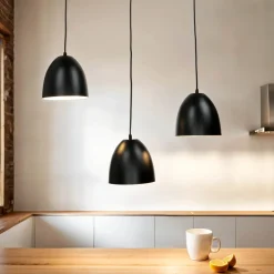 Hängeleuchte ANNIE Schwarz 3-flammig länglich