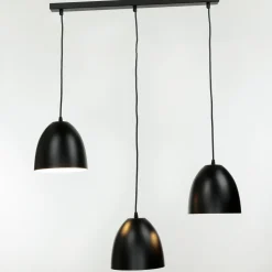 Hängeleuchte ANNIE Schwarz 3-flammig länglich