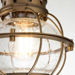 Hängeleuchte außen Aluminium Glas B: 17,8 cm rund IP44