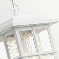 Hängeleuchte außen IP44 E27 Weiß Rustikal Garten