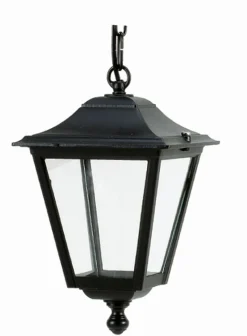 Hängeleuchte außen IP44 Rustikal Aluminium Schwarz E27