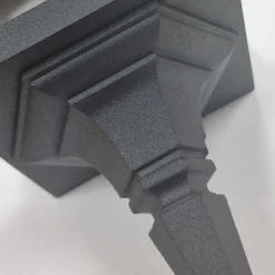 Hängeleuchte außen IP44 Schwarz E27 Glas Aluminium