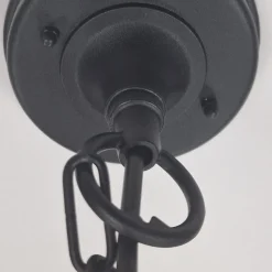 Hängeleuchte außen IP44 Schwarz E27 Glas Aluminium