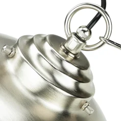 Hängeleuchte Außen Nickel Maritim IP54 Echt-Messing