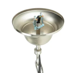 Hängeleuchte Außen Nickel Maritim IP54 Echt-Messing