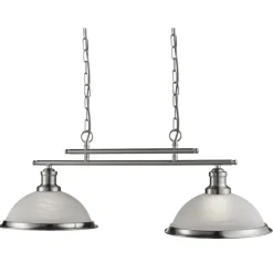 Hängeleuchte BISTRO in Silber 76cm
