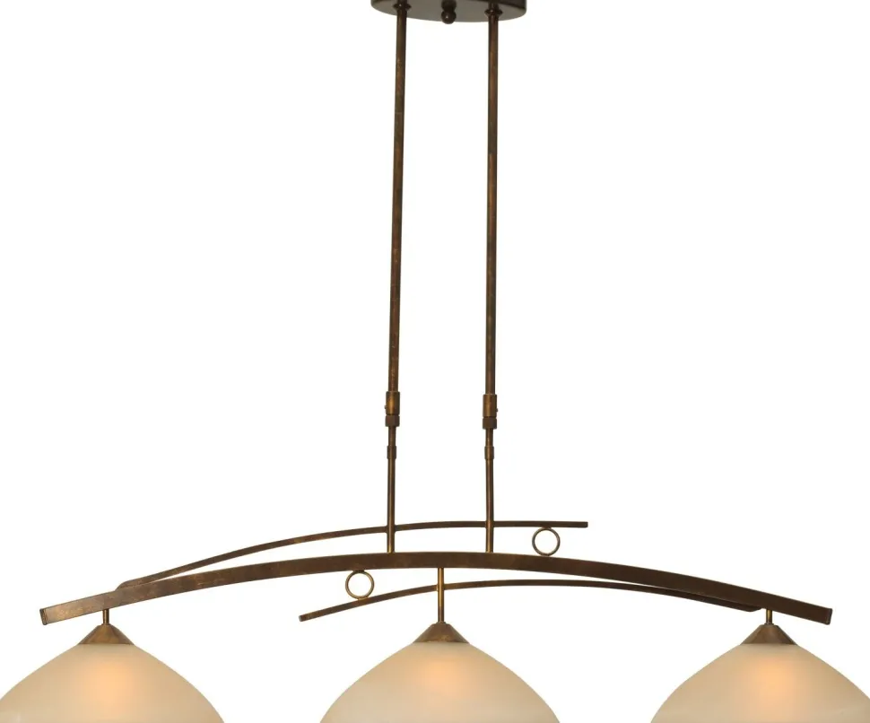 Hängeleuchte BOLZANO in Braun Patina 3-flmg