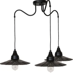 Hängeleuchte BOYD in Schwarz 3-flmg