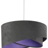 Hängeleuchte Dunkelgrau Lila rund Ø50cm Esszimmer