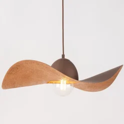 Hängeleuchte E27 Braun Kupfer Esstisch MUNYA