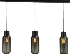 Hängeleuchte Esstisch 3-flammig Glas Metall 130 cm E27