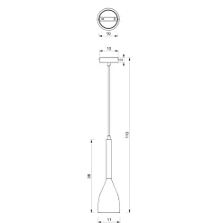 Hängeleuchte Esstisch Holz Metall E27 Ø11cm Schwarz