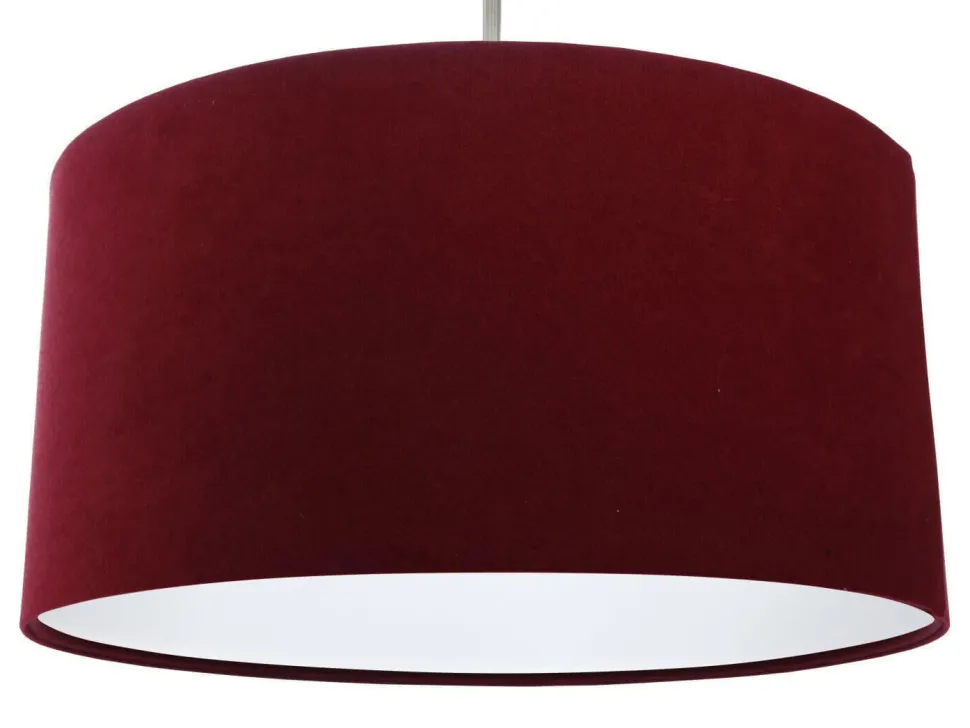 Hängeleuchte Esstisch Innenlampe Ø40cm Rot Weiß Stoff