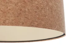 Hängeleuchte Esszimmer Natur Schwarz Kork Ø 40 cm E27 Modern