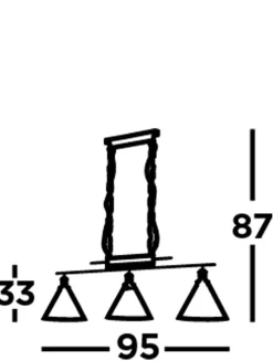 Hängeleuchte 3-flammig Chrom Klar E27 Vintage Design