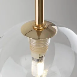 Hängeleuchte Glas Kugel Ø 12 cm schmal höhenverstellbar